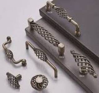 SS-Brass-Zinc-Aluminium Fancy Antique Mortise Pull Handle