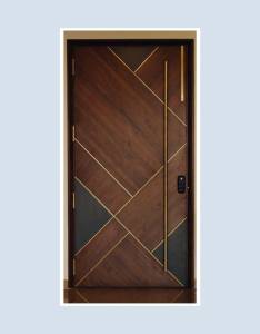 Golden Groove Laminate Door