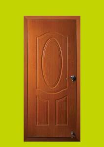 Embossed Wood Finish Doors