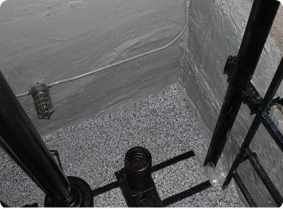 Lift Pit Waterproofing