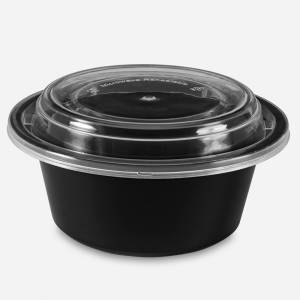 ROUND CONTAINER WITH DOME LID