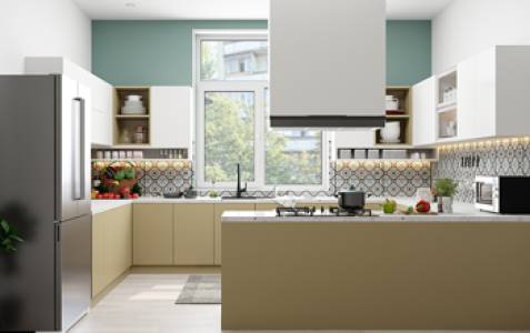 G Shaped Kitchen