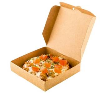 Plain Brown Pizza Boxes