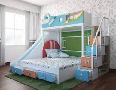 Kids Wooden Bunk Bed
